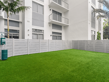 Fenced pet park & pet spa